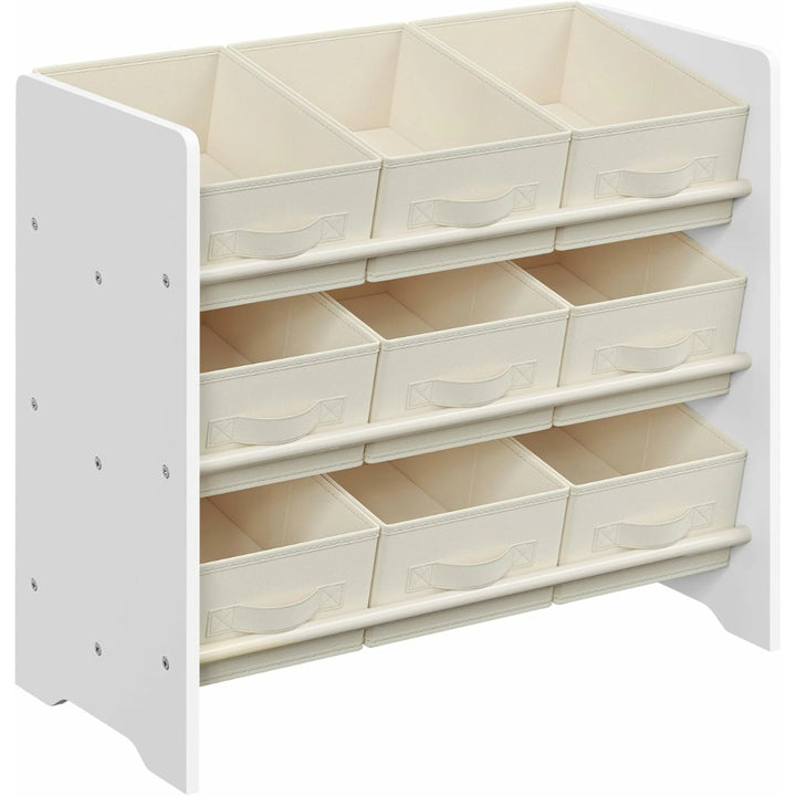 Mueble Organizador Blanco con 9 Canastos de Tela Gamvik