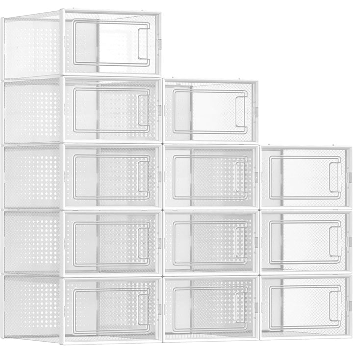Set de 12 Cajas Organizadoras Apilables de Zapatos Maroy