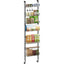 Organizador Cocina Ajustable Puerta 6 Niveles Negro Balsta