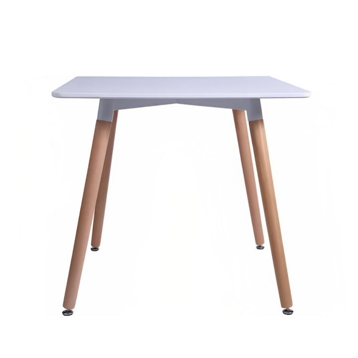 Mesa Comedor Eames Cuadrada 80 cm MDF Blanca