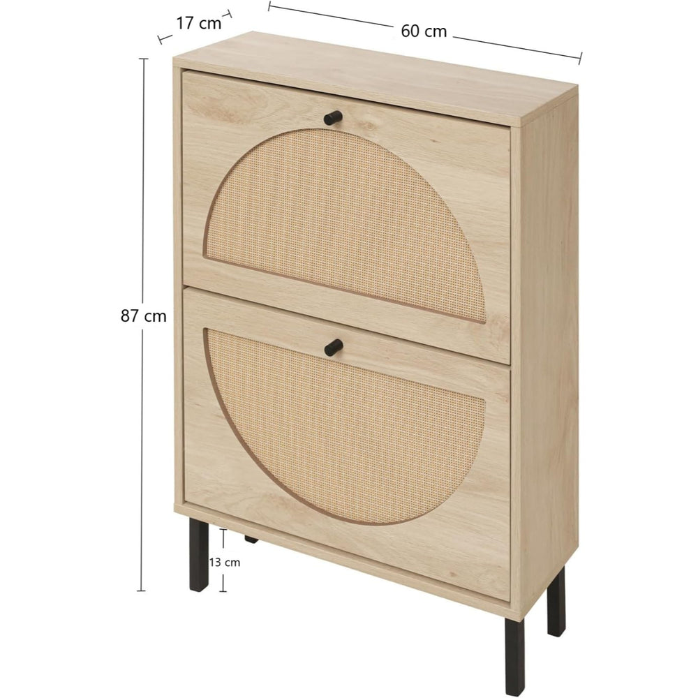 Medidas del zapatero Ruka: 60 cm de ancho, 17 cm de fondo y 87 cm de alto