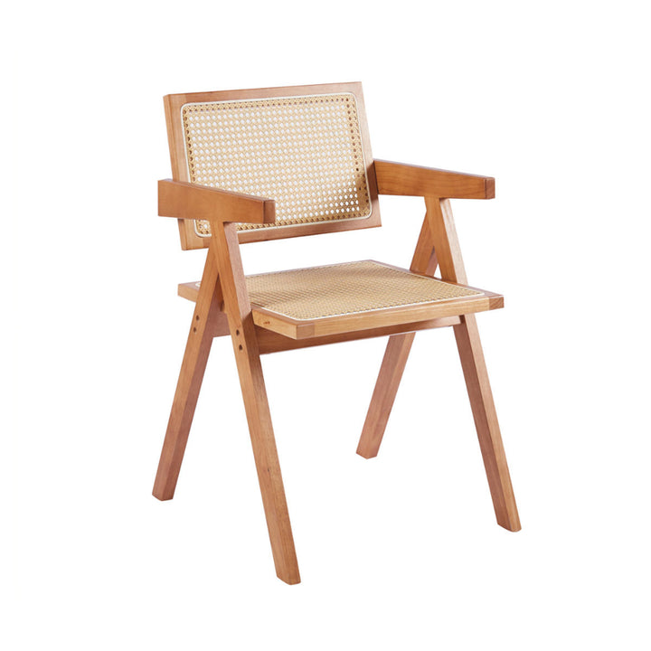 Silla Sitial Chandigarh Madera Rattan Natural