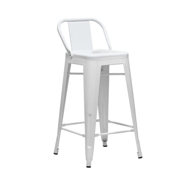 Taburete Silla Bar Tolix 64 cms Blanco