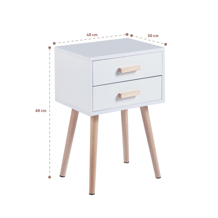 Velador Eames Doble Blanco