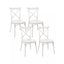 Pack de 4 Sillas Crossback Blanca