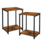 Set de 2 Mesas Auxiliares Vanlose Estilo Industrial