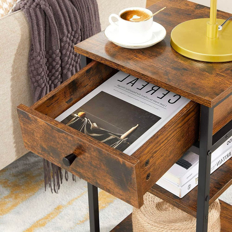 Cajón · Velador con cajonera Vergen Estilo Industrial