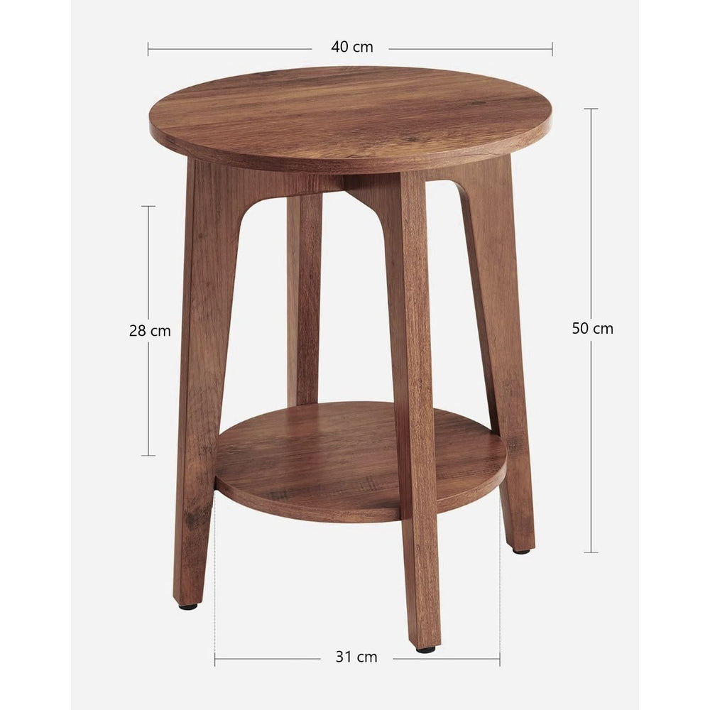 Medidas de la mesa auxiliar Ange: 40 cm de diámetro y 50 cm de alto